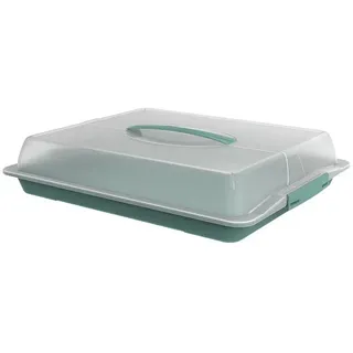 Rotho Partybutler, Kunststoff (PP) BPA-frei, türkis/transparent, (47,5 x 39 x 9,8 cm,