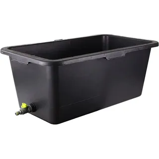 Prosper Plast Badewanne mit Ablaufventil für Hunde und Katzen, Haustierplanschbecken mit Wasserhahn, Kunststoff-Hundepool, 4 Größen (90 l; 78 x 48 x 31 cm)