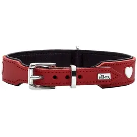 Hunter Love Halsband rot/schwarz S-M