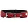 Hunter Love Halsband rot/schwarz S-M