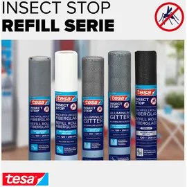 Tesa Insektenschutzgitter 120 x 250 cm Grau