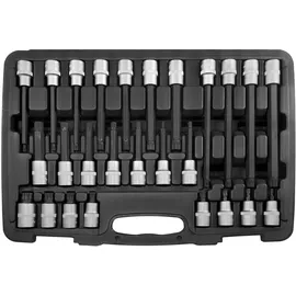 SWSTAHL Steckschlüsseleinsatz-Set 1/2" Innenvielzahn M5-M16 26-tlg.