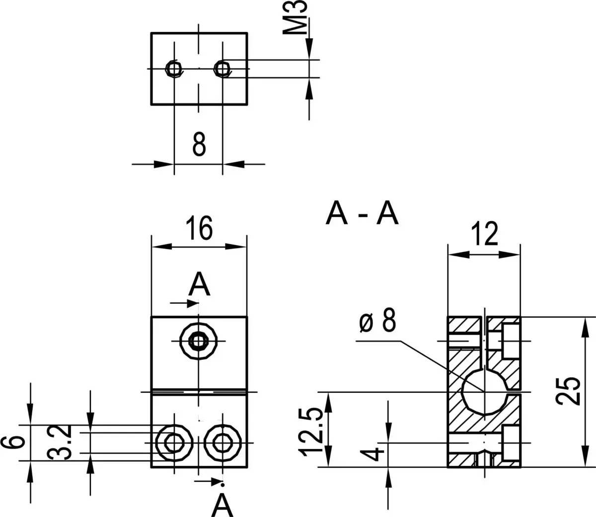 Sensopart Faserhalterung MB 8mm