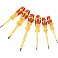 WERA 1060 i/1065 i/6 Schraubendrehersatz Kraftform VDE, 6-teilig, Gelb/Rot