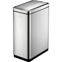 Eko DeLuxe Phantom Sensormülleimer 2 x 20 L Edelstahl zwei Inneneimer, schlanks Design, hygienische, Abfalleimer, Silber