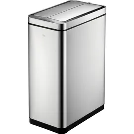 Eko DeLuxe Phantom Sensormülleimer 2 x 20 L Edelstahl zwei Inneneimer, schlanks Design, hygienische, Abfalleimer, Silber