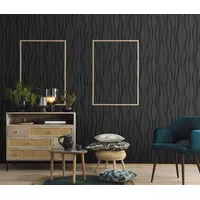Erismann Vliestapete 10,05 x 0,53 m schwarz 13191-30