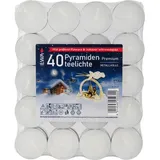 erzgebirge palast JEKA Pyramiden-Teelichter Premium, 40 Stück