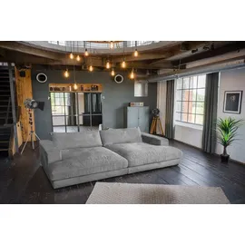 KAWOLA Big Sofa Madeline Cord grau