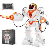 Vevor RC-Roboter Spielzeug für Kinder, programmierbarer ferngesteuerter Smart-Roboter mit Kampfmodus und Kugeln, interaktiver laufender und tanzender Roboter für Kinder ab 3 Jahren, 300 x 135 x 355 mm
