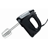 Ambiano Handmixer Handmixer 300 Watt Rührbesen + Knethaken 6 Geschwindigkeitsstufen, 300 W schwarz