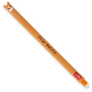 Legami Gelroller Erasable Gel Pen Hund Corgi 15 cm braun