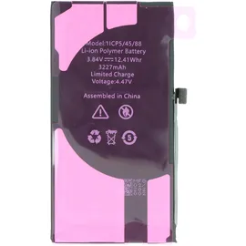 AccuCell Akku passend für Apple iPhone 13, Li-Polymer, 3,84V, 3227mAh, 12,4Wh, built-in, ohne Werkzeug