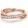Glanzstücke München Ring aus Sterling Silber mit Zirkonia in roségold | Gr.: 56