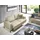 Home Affaire 2-Sitzer HOME AFFAIRE "Apiro bequem, eleganter Metallfuß, bodenfrei. Breite 158cm", beige (natur), B:158cm H:87cm T:88cm, Sofas, auch mit motorischem Sitzvorzug, Dickleder, Federkern