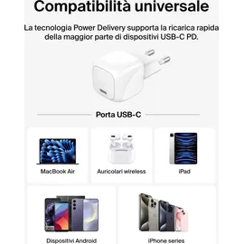 Belkin BoostCharge kompaktes Ladegerät, PD, und PPS inkl.lightning Kabel Weiß