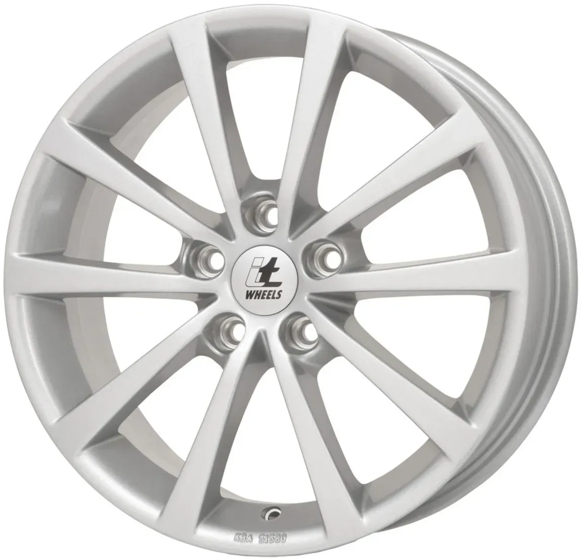 Llanta de aluminio de 18'' ITWHEELS Alice 5x112 7,5J ET45, color Plata brillante