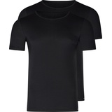 Skiny T-Shirt 2er Pkg. Black