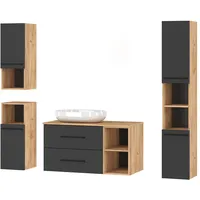 Planetmöbel Badmöbel Set LUX 100 cm OHNE Waschbecken mit