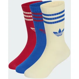 adidas Crew Socken 3 Paar Team Victory Red/Bold Blue/Warm Vanilla 28-30