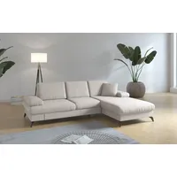 sit&more Ecksofa Morris Jubi, wahlweise mit Bettfunktion,ink. Armteilverstellung und 1 Zierkissen beige