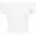 Off Shoulder Rib Tee Weiß M