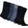 Tommy Hilfiger Kinder Socken 6er Pack - ECOM, TH BASIC einfarbig Blau/Schwarz 35-38