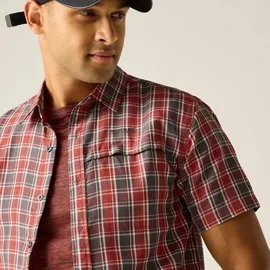Regatta Mindano Kurzarmhemd - Dark Storm Multi Cross Check - M