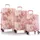 HEYS Black Camo Koffer-Set 3-tlg. rosa