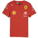 Puma Scuderia Ferrari Team Tshirt Kinder 01 - burnt red 140