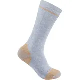 CARHARTT Steel-Toe, Socken 2er-Pack - grau, - L