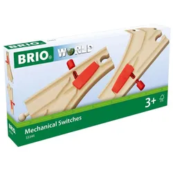 BRIO Spiel Mechanisches Weichenpaar (L1/M1)