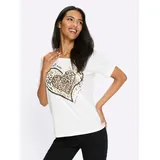 Classic Basics Sieh an! Kurzarm-Shirt in ecru-goldfarben | Gr.: 48