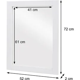 MCW Wandspiegel L86 86 x 1 cm Schwarz