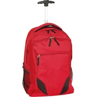 TOPS Knives Vertrieb durch Preiswert & Gut Rucksack rot mit gepolstertem Laptopfach 34x52x28cm Rucksack mit Rollen mit 2 seitlichen Netzfächer