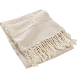 douceur d`interieur Doreline Plaid 125 x 150 cm Beige