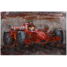 Garden Pleasure Wandbild 3D Rennwagen, Metall