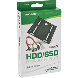 InLine HDD/SSD Einbaurahmen SET, 2,5" auf 3,5"
