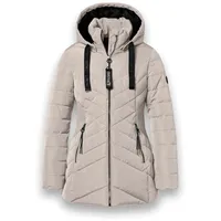 District Winterjacke Workout mit Kapuze (Mantel, wasserabweisend) beige Damen beige 44