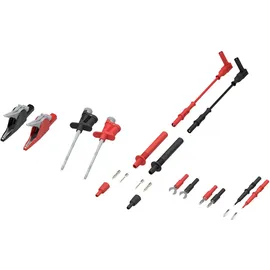 ELECTRO PJP 426 Set aus Prüfspitzen + Messleitungen + Klemmhaken + Adapter + Krokodilklemmen