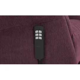 Polstermöbel Oelsa TV-Sessel Madrid Flachgewebe 80 x 110 x 0 cm Rot elektrisch
