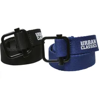URBAN CLASSICS Gürtel Industrial Canvas schwarz/blau 0 0