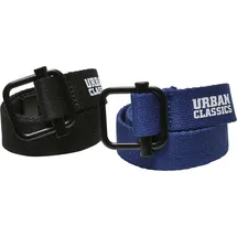 URBAN CLASSICS Gürtel Industrial Canvas schwarz/blau 0 0