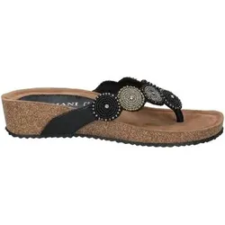 Lazamani  Zehensandalen Zehensteg  in Schwarz, 42
