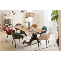 SIT Möbel SIT Esstisch ausdrucksstarke Maserung mit Astlöchern beige