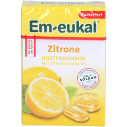 EM EUKAL Bonbons Zitrone zuckerfrei Box 50 g