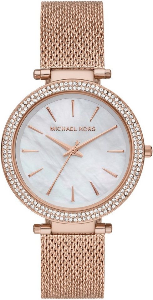 Michael Kors Darci Glitz Rose GoldTone Stainless Steel Bracelet Watch  MK3220 Wrist Watch for Women for sale online  eBay