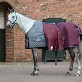 Weatherbeeta Comfitec Plus Dynamic II Detach-A-Neck Medium/Lite 100g - maroon/grey/white, 95