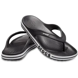 Crocs Unisex's Bayaband Flip Flop,Black/White,39/40 EU
