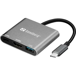 SANDBERG USB-C Mini Dock HDMI+USB - Dockingstation